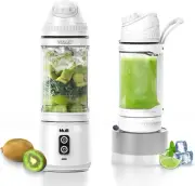 Portable Blender, 24Oz Travel Blender for Shakes and Smoothies, USB Rechargeable