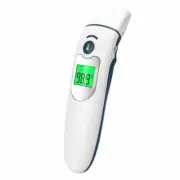 Digital Dual Infared Touchless Forehead Ear & Thermometer Fever Alarm Color LCD
