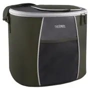 Thermos E5 Portable On The Go Insulating 24 Can Cooler w/LDPE Liner Grey/Green