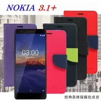 在飛比找有閑購物優惠-【愛瘋潮】諾基亞 Nokia 3.1+ 經典書本雙色磁釦側翻