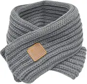 [Millya UK] Millya Baby Winter Warm Scarves Toddlers Kids Knitted Thermal Scarf Neck Warmer, 1231-Gray, One Size