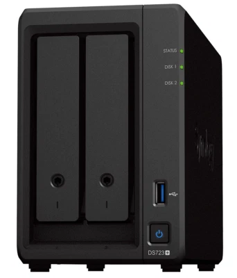 Synology DiskStation DS723+ 2 Bays NAS + 8TB (2x Seagate Ironwolf 4TB)