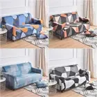 1/2/3/4 Seater Geometry Sofa Cover Stretch Spandex L Shape Sofa Covers Non Slip