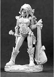 Reaper Dark Heaven Legends: Astrid, Female Chronicler #03098 NIP Silver Mini
