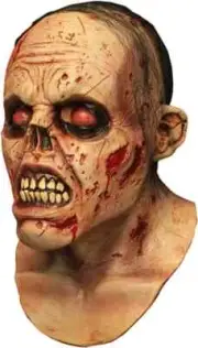 Zombie Lurker Mask Undead Scary Fancy Dress Up Halloween Adult Costume Accessory
