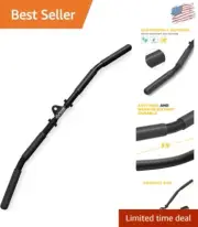 33-Inch Fitness Attachment with V Handle & Tricep Rope - Durable Steel Design