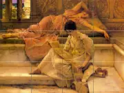 Mural Tumbled Marble Romantic Bath Backsplash Tile #294