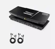 TESmart 4K 60Hz Ultra HD Audio Output KVM Switch 4x HDMI 2.0 HKS0401A2U-USBK