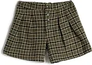 [Koton] Girls's Check Button Detail Wool Blend Shorts