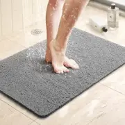 LuxStep Shower Mat Bathtub Mat,24x16 inch, Non-Slip Bath 24“x16”, Grey