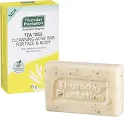 Thursday Plantation Tea Tree Cleansing Acne Bar For Face & Body, 95 g