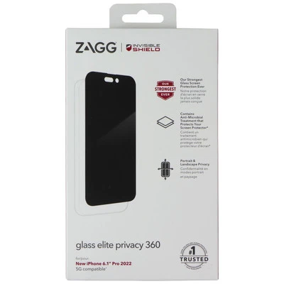 ZAGG Glass Elite Privacy 360 Screen Protector for Apple iPhone 14 Pro