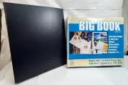 The Big Book by Thompson archival album black 3-ring, 18”x15”x2.75” binder