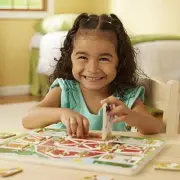 Melissa Doug Hide Seek Farm Developmental Toys, Magnetic Puzzle Board, Stur