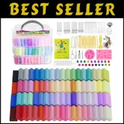 Engaging Polymer Clay Set for Ages 3+ - 72 Colors & Modeling Tools Included