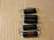 5 NOS Sprague Black Beauty .05 uf 600v Capacitors TEST GOOD Low Leakage