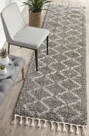 Xanthous Grey Runner Rug