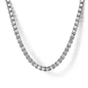 Sterling Silver 22" 2.5mm Solid Men's Box Chain