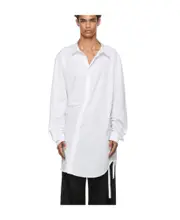 long-line button-up shirt IT46 White