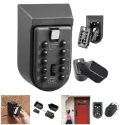 Wall Mounted Key Safe Outdoor Security Key Lock Box 3-10 Combination Key Cabinet