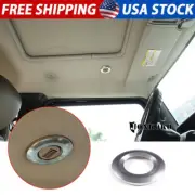 Silver Alloy Interior Roof Microphone Ring Trim Fit For Hum*mer H2 H3 2003-07