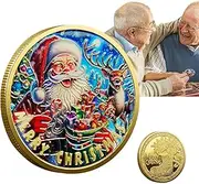 Generico Merry Christmas Collectible Coin, Kids Festival Souvenir Coin, Christmas Commemorative Coin, New Year Collectible Souvenir, Holiday Commemorative Coin, Collectible Kids Souvenir Coin