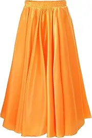[Miutii] Kids Girls Ballroom Dance Skirt Swing Latin Rumba Samba Salsa Belly Cha Cha Flamenco Dance Skirts Dancewear