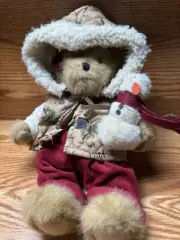 Boyds Bear Betty B. Bundled Up and Bert, Plush Winter Bear