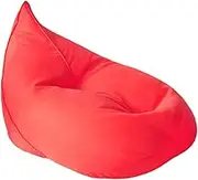 LoKori Stuffable Zipper Beanbag Cover (No Filler),Cotton Bean Bag Cover Without Filler,Lazy Sofa Floor Seating Couch Cover Living Room Furniture,Red