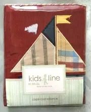 Kids Line Cape Cod Valance Sailboats 14" x 58" NIP Free Shipping
