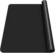LEOBRO Large Silicone Mat for Crafts, Black Mat for Resin Molds, Play Dough, UV Resin, Epoxy, Clay Paint DIY Arts, 23.4"×15.6", Medium Thickness 0.75MM
