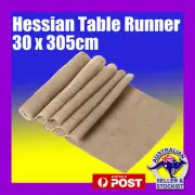 *CLEARANCE* Table Runner (10 PIECE) Hessian Burlap Wedding Vintage Party