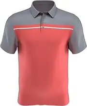 [PGA TOUR] Boys' Standard Ss Blocked Birdseye Print