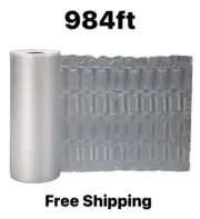 Air Sausage bubble Film roll 984ft x 16" x 12" | Packaging Padding Wrap Protect