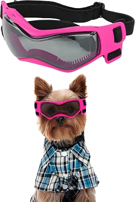 Small Dog Goggles Small Breed, Small Dog Sunglasses UV Eye Protection for Medium