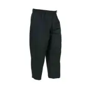 Mercer Culinary Millennia Unisex Black Cook's Pants w/ Elastic Waist - 7XL