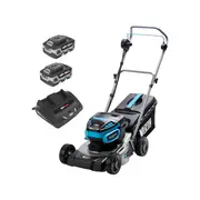 VICTA Powercut 36V 2 x 18V Brushless Steel Deck 16" Lawn Mower Kit With 2 x 5.0AH Batteries 2691856