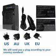 2X NP-120 Battery+charger for DXG DXG-A80V DXGA80V DXG-A85V DXGA85V HD Camcorder