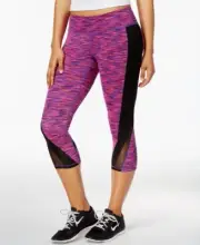 Ideology Womens Spaced Dyed Cropped Leggings Size-XX-Large,Cactus Space Dye