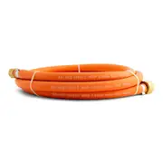 Tradeflame 2m Propane Gas Hose 3/8" BSP LH to 1/4" BSP Female - AGA Approved