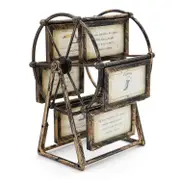 Uiamuion Retro Vintage Family Photo Frame Diy Ferris Wheel Rotating Photo Frame Windmill Home Decoration Gift Nostalgic Style