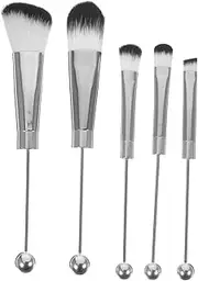 CRILSTYLEO 5pcs Makeup Brush with Handles Blush Eye Shadow Brushes for Women Lightweight Portable Makeup Tools for Everyday Use Travel