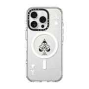 iPhone 16 Pro Clear Case MagSafe Compatible Ace of Spades - White