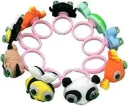 [BESTYASH] Cartoon Animal Rings 12pcs Kids Toys Resin Finger Rings Toys for Toddlers Moving Eyes Jewelry Random Style