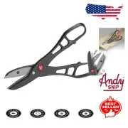Andy 14" Combination Cut Snip: Polished Aluminum with Easy Blade Replacement