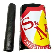 S&M BMX SHIELD 10" CROSSBAR PAD BLACK RETRO BICYCLE PAD MADE IN USA CULT SE
