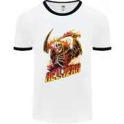 Hell Yeah Grim Reaper Skull Heavy Metal Mens Ringer T-Shirt