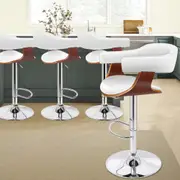 4x ALFORDSON Bar Stools Joan Swivel Chair White