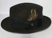 Stetson Saxon Royal Cordova 7/56 Medium Fur Felt Fedora!