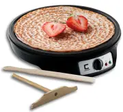 Chefman Electric Crepe Maker Griddle:Precise Temperature Control for Perfect and